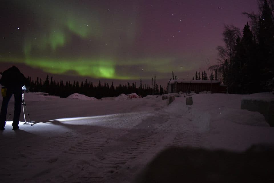 Northern lights photo after moving to Alaska