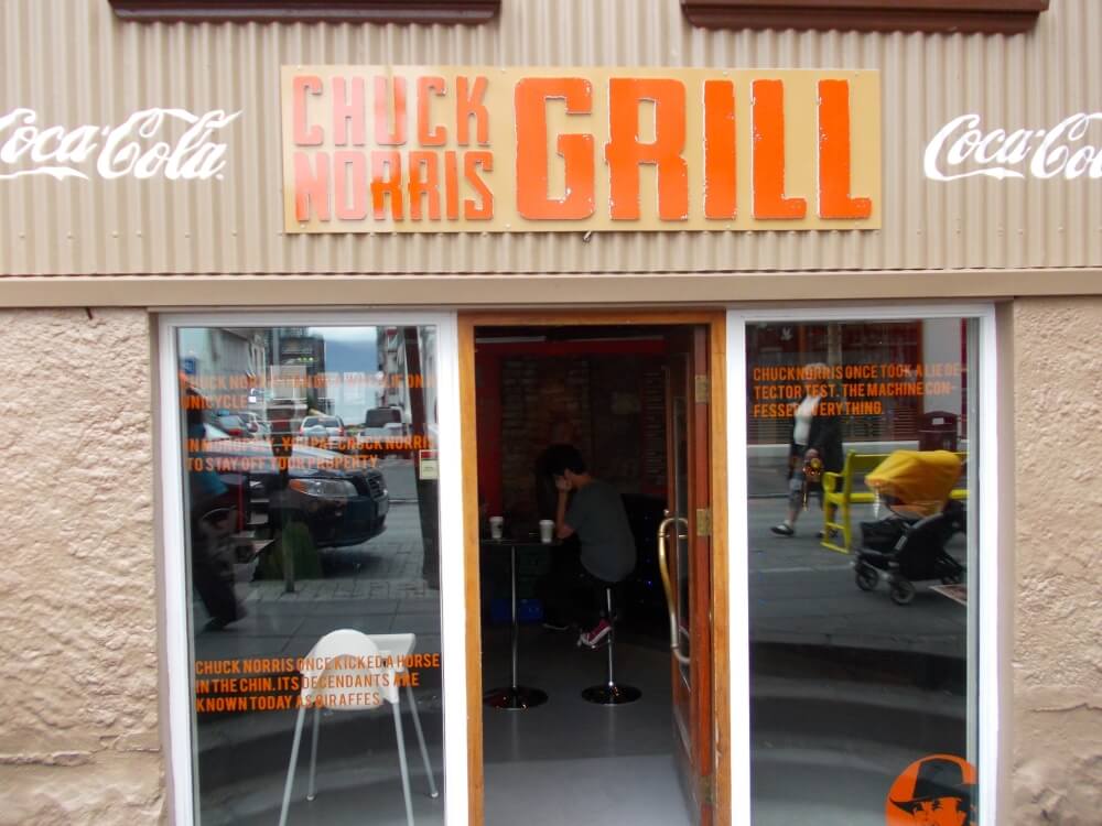Chuck Norris bar grill Reykjavik