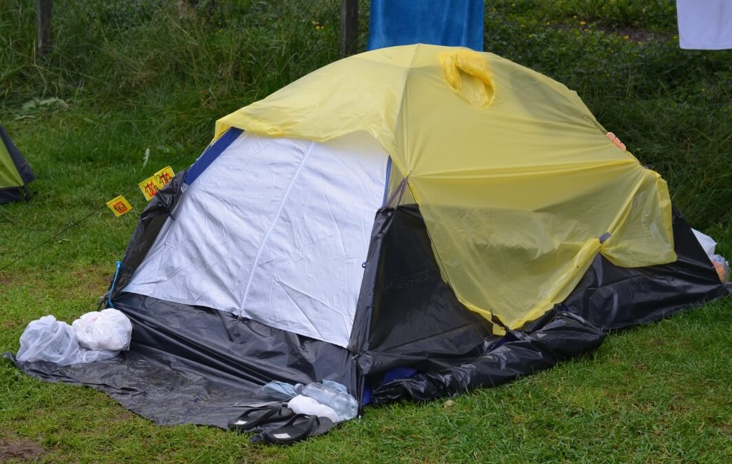 Reykjavik backpacking tent in Icelandic campsite