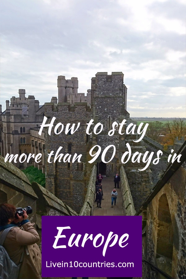 Staying in Europe over 90 days pinterest pin