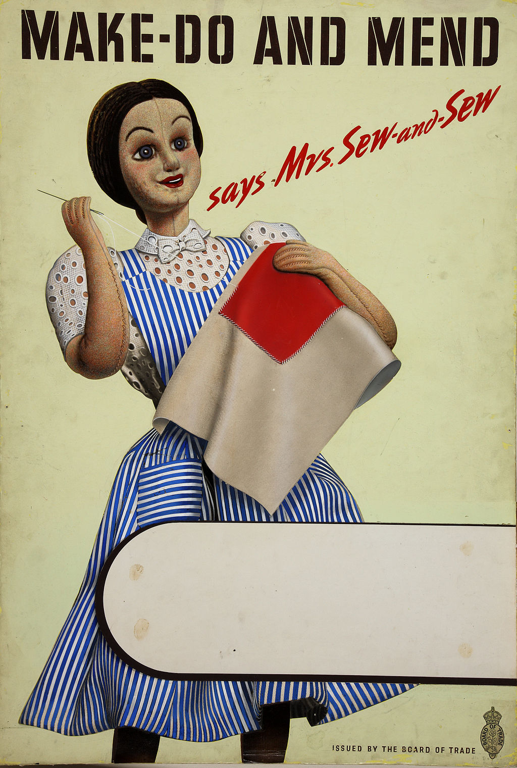 Vintage shopping Brighton wartime poster