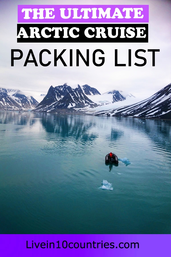 Arctic packing list pin